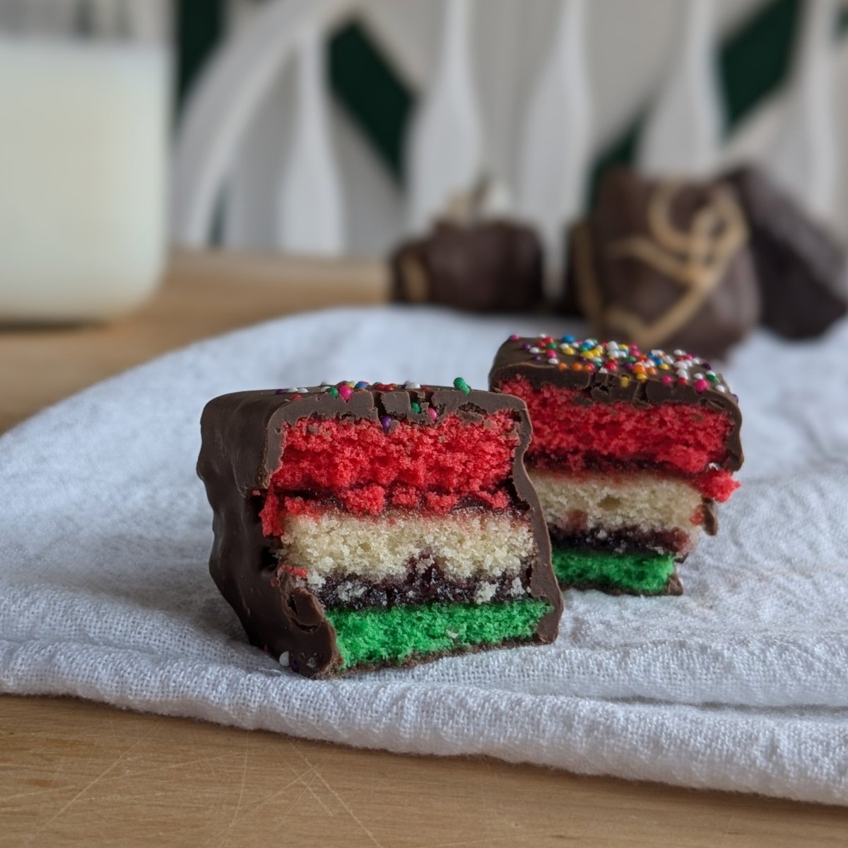 Chocolate - Covered Rainbow Cookies - Nettie's Craft Brownies