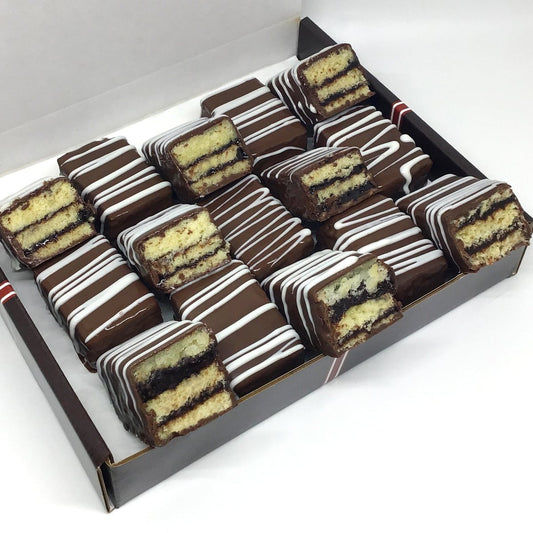 Chocolate Layer Cookie Bites - Nettie's Craft Brownies
