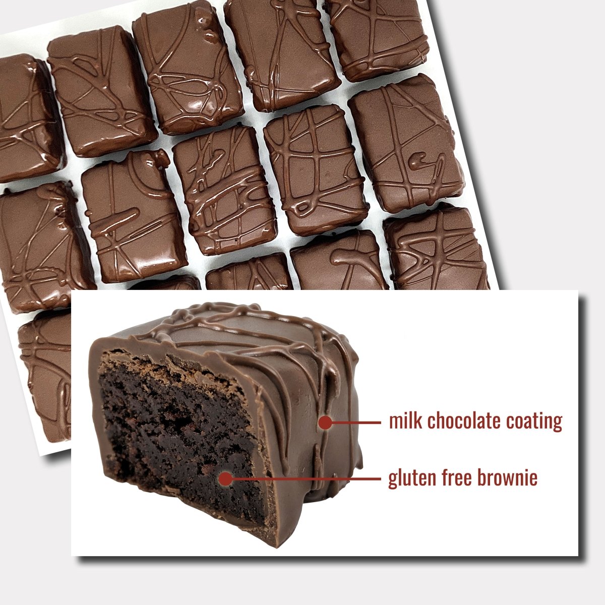 Gluten-Free Classic Brownie Bites - Nettie's Craft Brownies
