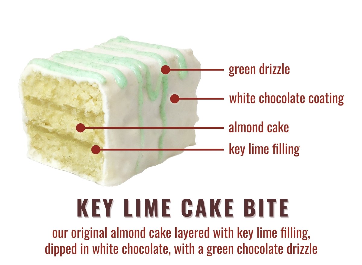 Key Lime Cake Bites - Nettie's Craft Brownies
