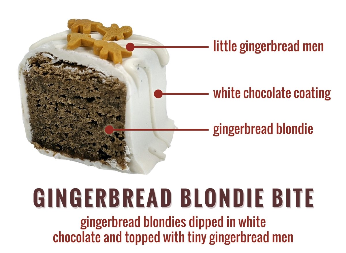 Gingerbread Blondie Bites - Nettie's Craft Brownies