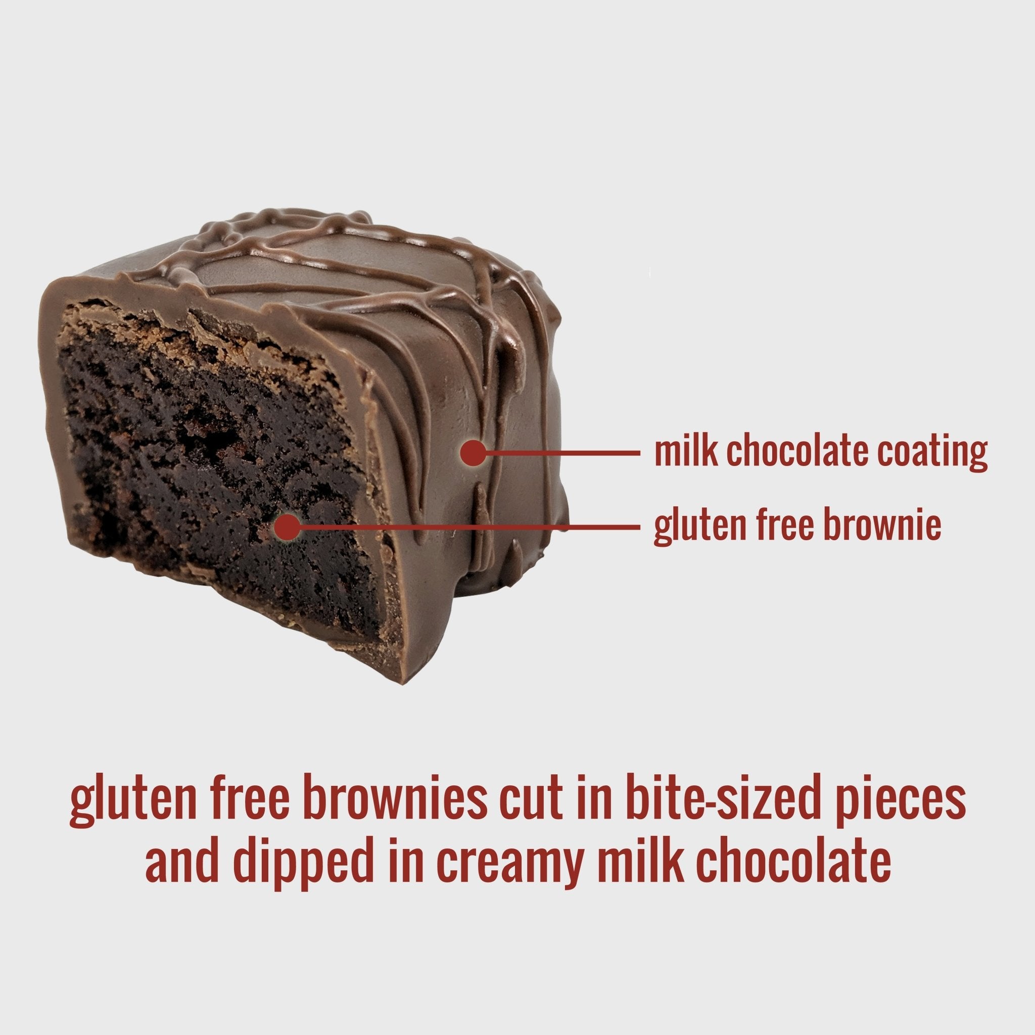 Gluten-Free Classic Brownie Bites - Nettie's Craft Brownies