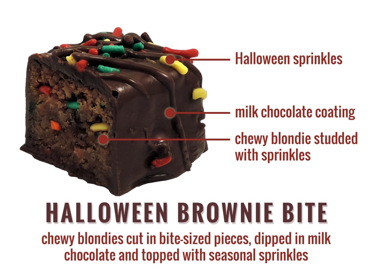 Halloween Blondie Bites - Nettie's Craft Brownies