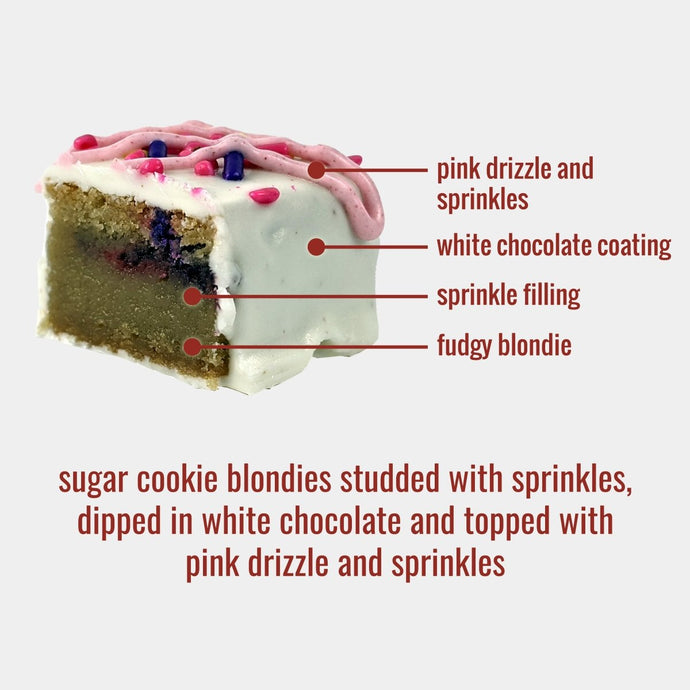 Sugar Cookie Blondie Bites - Nettie's Craft Brownies