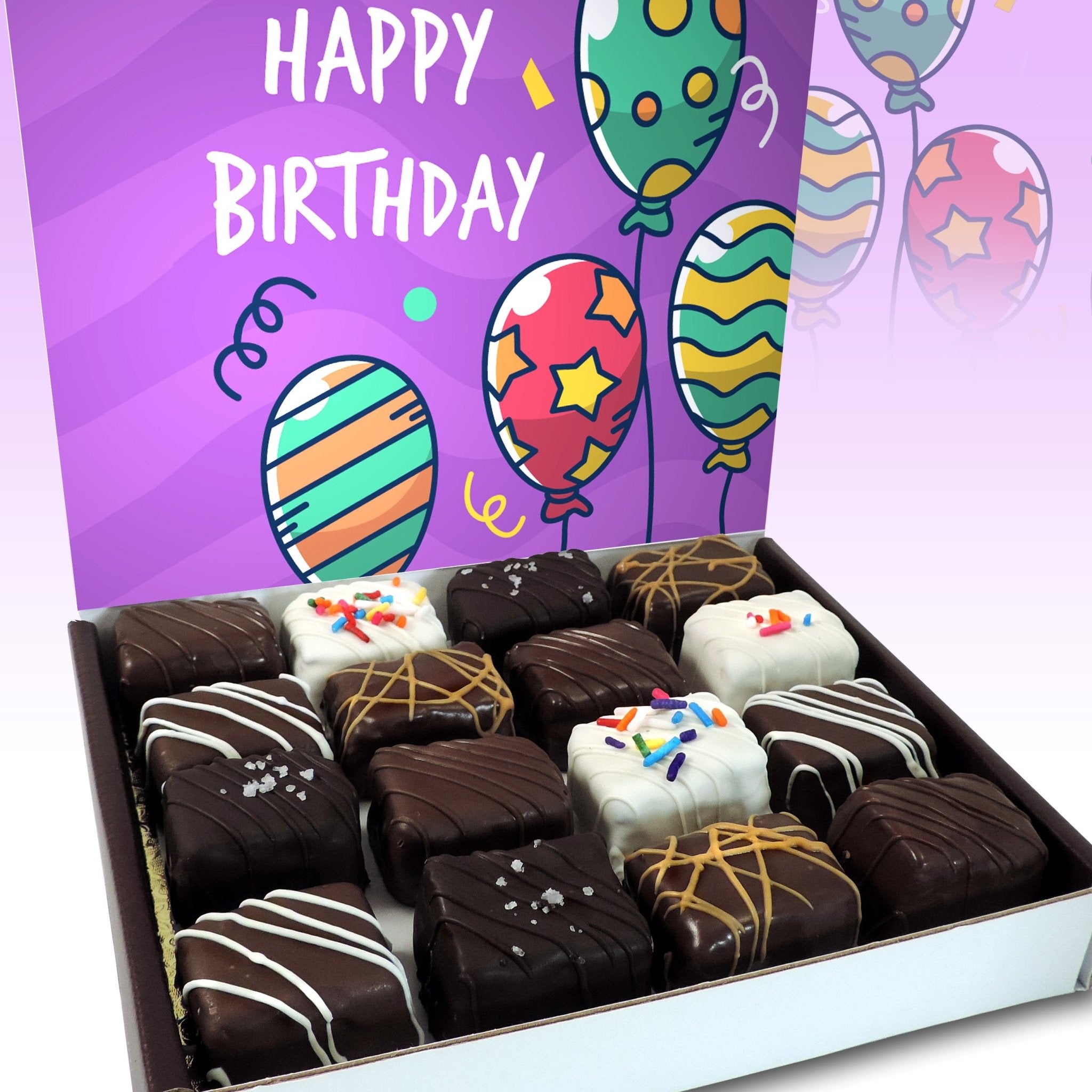 The Birthday Balloons Box - 16 - Nettie's Craft Brownies