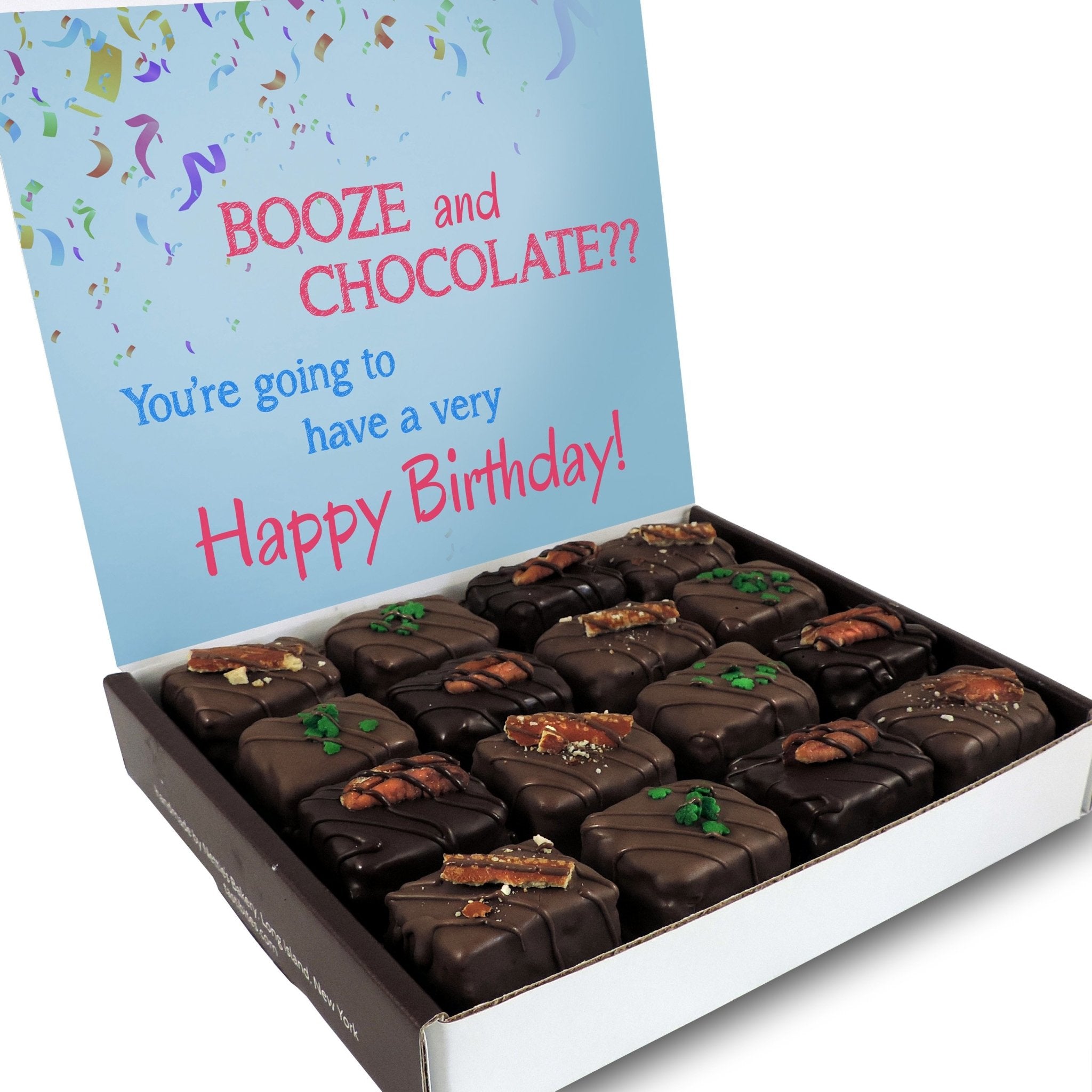 The Boozy Bites Birthday Box - Nettie's Craft Brownies